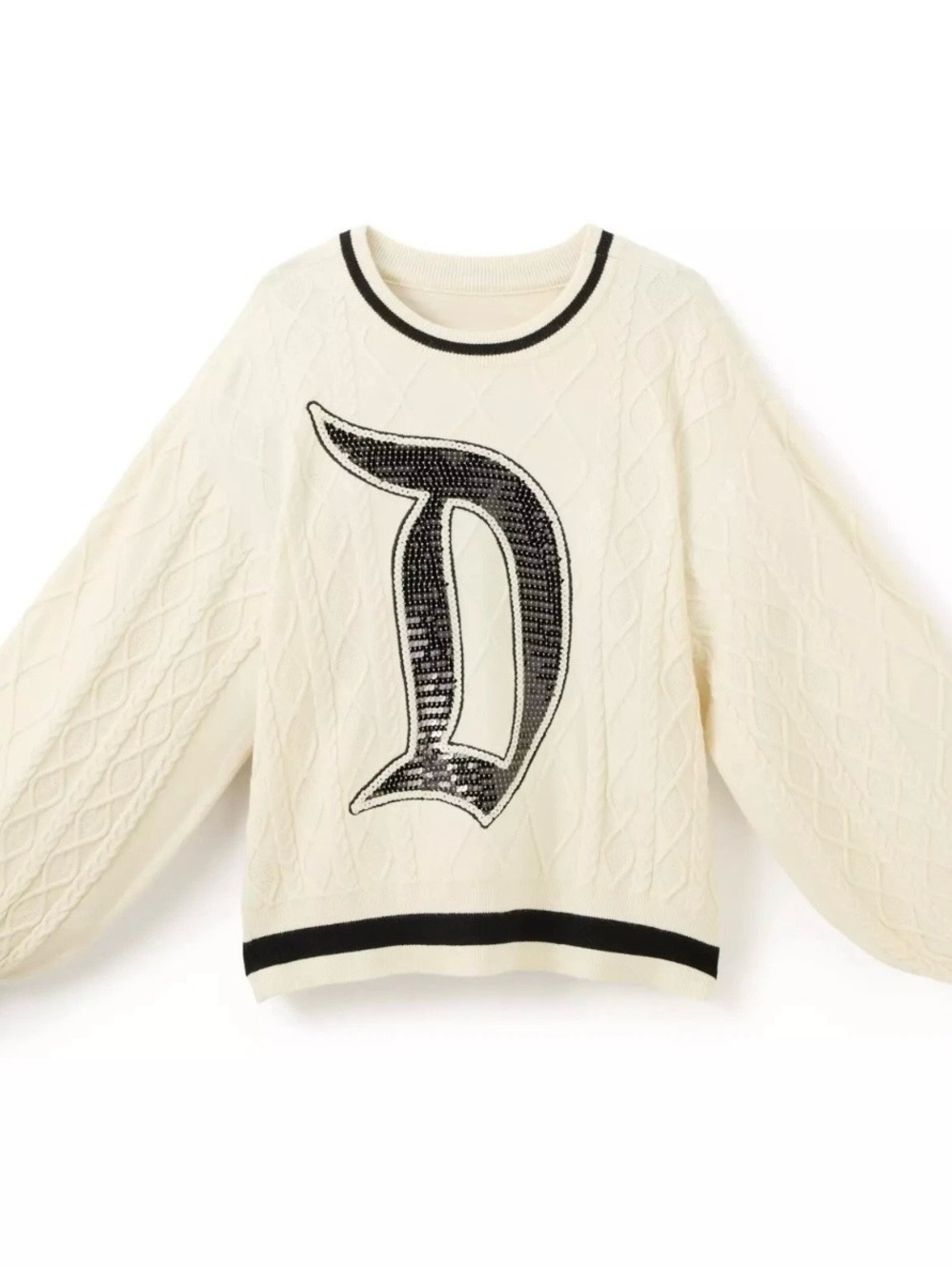 NWT Disneyland x Her Universe Women's Sequin Cable Knit Sweater Disney XS